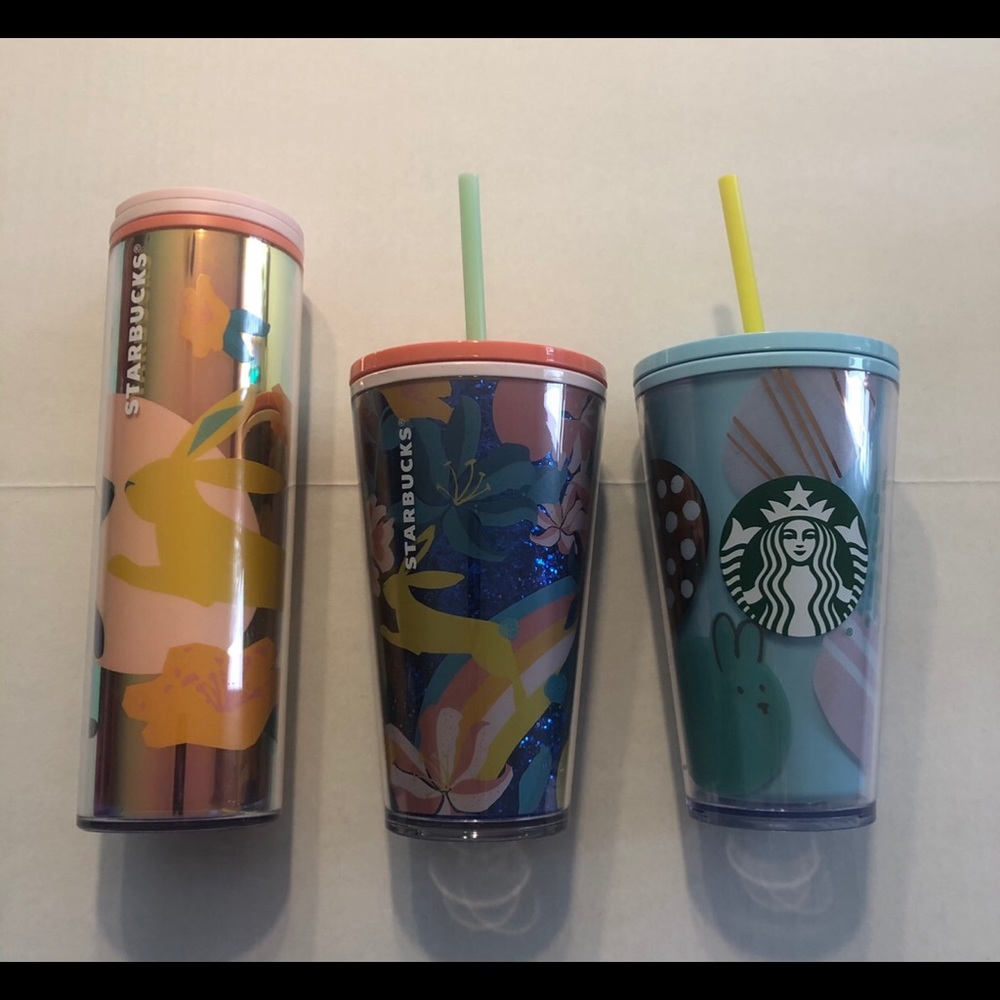Starbucks Spring Easter Happy Bunny Cup Tumbler